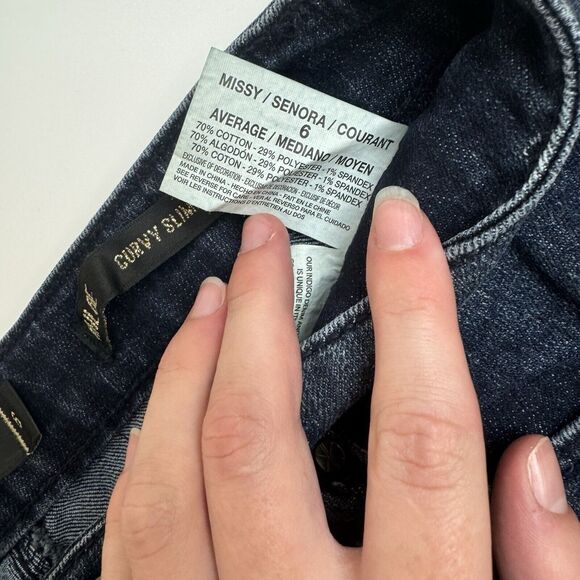 Kardashian Premium Denim Jeans Khloe Curvy Slim Boot Women Size 6 - Picture 4 of 7